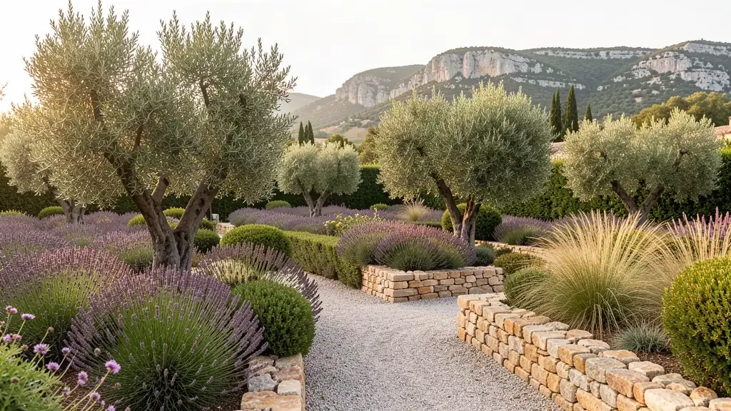 Jardin méditerranéen du Luberon - création Vert et Eau